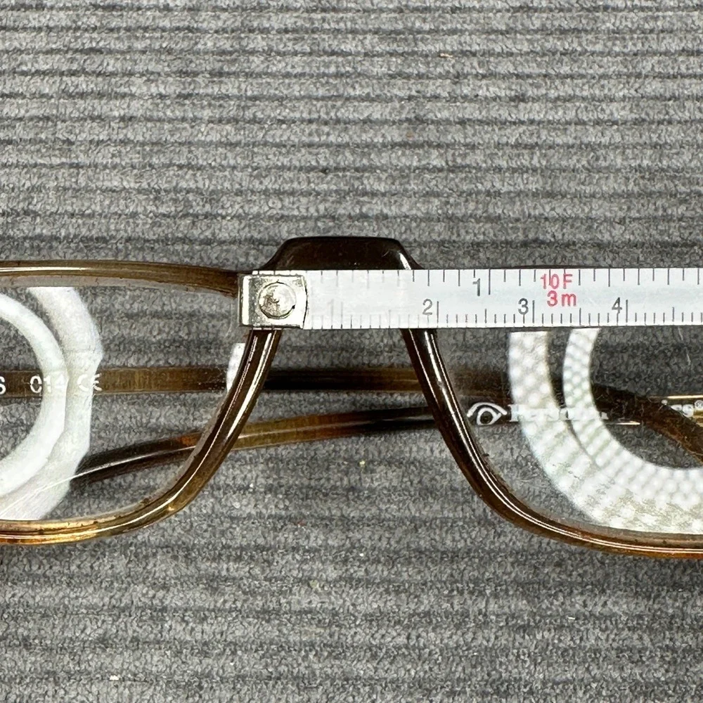 Personal Optics Mauritius 014 Brown Tortoise Rectangle Reading Y2K Glasses +1.50